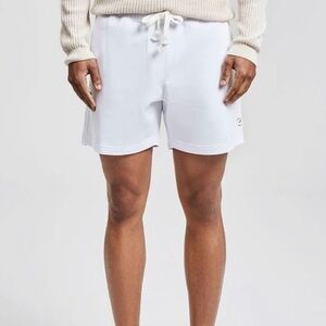 NWT Maamgic White Pull On Sweat Shorts L Knit Casual